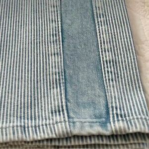 AG Adriano Goldschmied Women's Blue Pinstripe Jeans